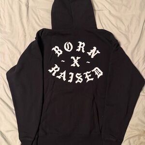 BORN X RAISED Black Hoodie Sweater